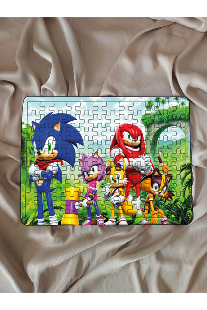 tablohouse Çocuk Puzzle Ahşap Süper Sonic 108 Parça Mobilya