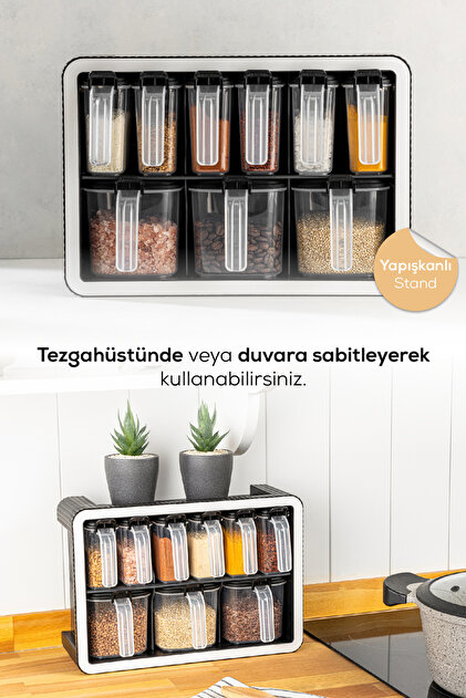 Evlinya Beyaz Serigrafi Etiketli 9'lu Standlı Kendinden Yapışkanlı