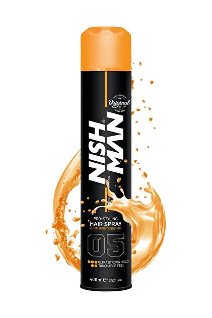 NISHMAN 05 Saç Şekillendirici Sprey - Ultra Tutuş - 400 ml