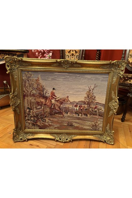Avrupa Goblen tablo 78 cm 62 cm ölçülerinde