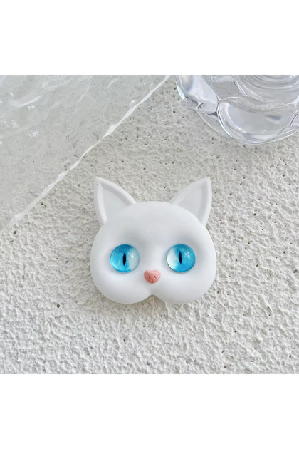 3D Figürlü Kedi Tasarımlı 3M Yapıştırmalı Cep Telefonu Tutacağı Popsocket - AL4868