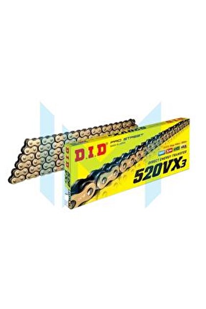 D.I.D 520 HVX3 X 120 L XRİNGLİ ZİNCİR GOLD DID-ARR2636 - Fiyatı