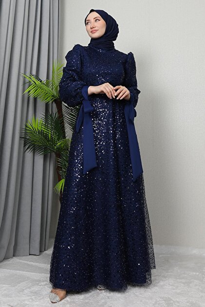 tesettur evening dress Diora Islamic Evening Dress – ModaZehrada main image 1