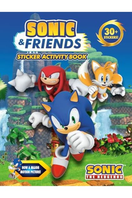 Sonic & Friends كتاب أنشطة مصورة للصق الملصقات