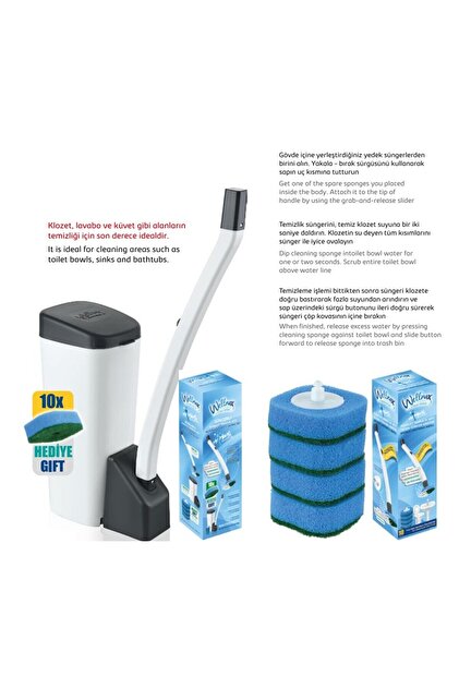 Wellnax breeze refresh Özel Tuvalet Temizlik Seti Ve Kullan At 30