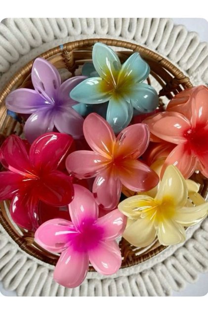 Γυναικεία πόρπη με σχέδιο λουλουδιών Lotus σε συσκευασία 6 τεμαχίων - Κομψό και εξαιρετικό αξεσουάρ μαλλιών