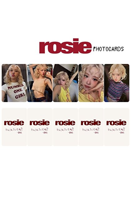 Kpop Dünyasi BLACKPINK ROSE '' Rosie '' POB Photocards Set