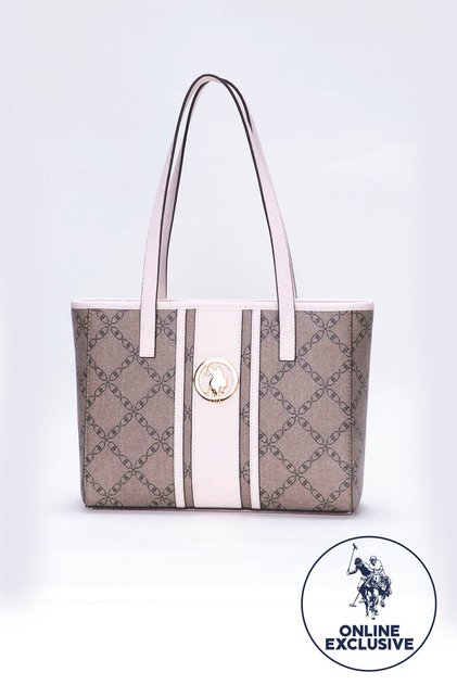 Geantă de umăr pentru femei mink-beige Us3118, exclusiv online