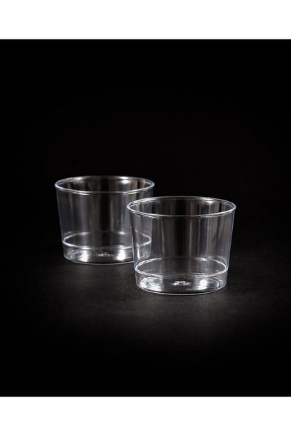 Plastik Kristal Kap 180cc Bodega 30 Adet (1 Paket) Kapaksız
