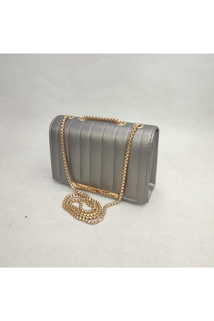 Women's Gold Chain Strap Stylish Magnetic Shoulder and Hand Bag