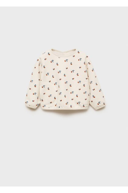 Patterned cotton sweatshirt