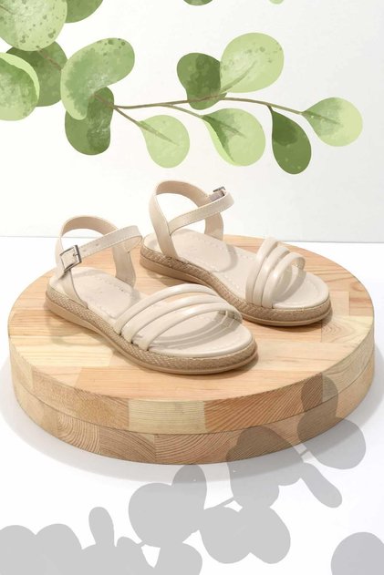 Beige Women's Sandals K05369111109