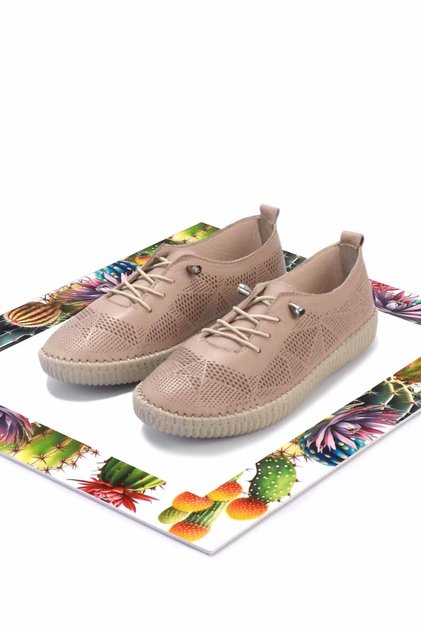 Mink Genuine Leather Women's Casual Shoes K01462025003