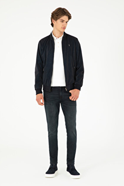 ONLY & SONS Heren Onslucas Fake Suede Bomber OTW Noos, vapor blue, L
