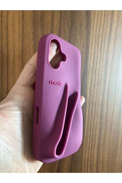 Newon iphone 16 Plus Rasberry Jelly Rhode Lip Case Logolu Telefon