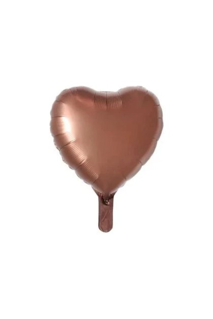 18 Inc Heart Patterned Coffee Foil Balloon
