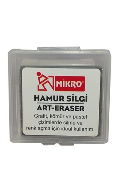 HAMUR SİLGİ-ART ERASER 1 ADET GRİ (PLASTİK KUTULU)