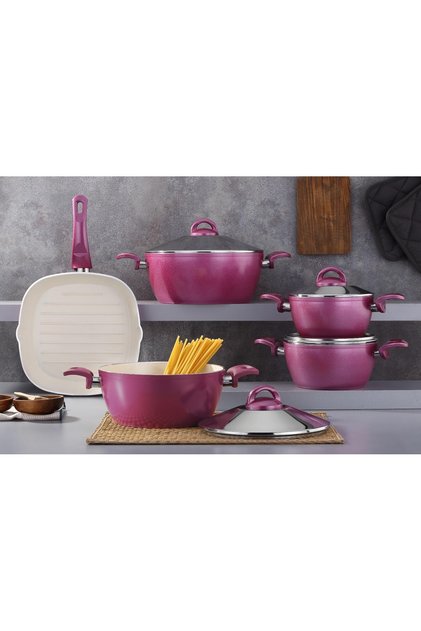 Kitchen-Pro 9 Parça Seramik Tencere Set
