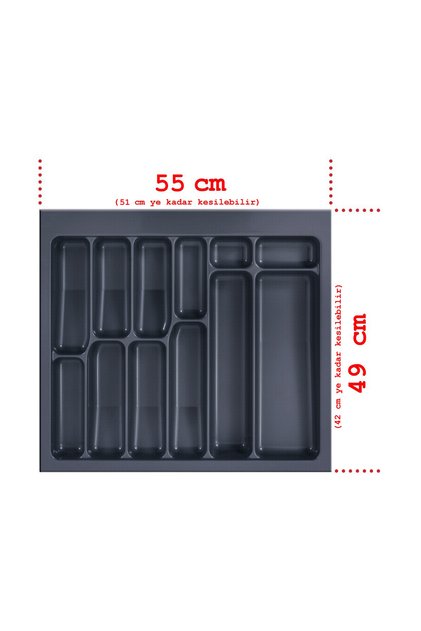 NETAKS Çekmece içi Kaşıklık 55x49 Kumlu Yüzey