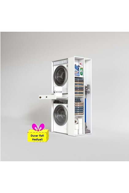 Kenzlife Çamaşır-Kurutma Makinesi Dolabı Bacce Sağ Byz 187*090*60