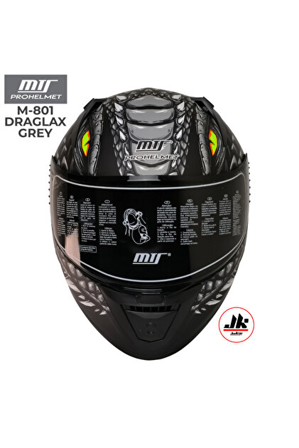 Jiekai MTS MOTORCU KASKI FULFACE KAPALI KASK GÜNEŞ VİZÖRLÜ C