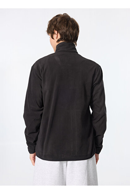 adidas Siyah Kadın Fermuarlı Yaka Zip Ceket JX5078 W MT ESS FZ FL