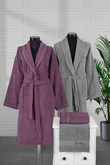 Pierre Cardin 4'lü Aile Seti Ribbon Mürdüm-Gri - Fiyatı, Yorumları