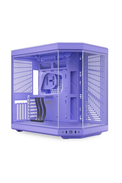Y70 Taro Milk Σκληρυμένο Γυαλί USB 3.2 E-ATX Διπλού Θαλάμου Mid Tower Θήκη Gaming (CS-HYTE-Y70-TM)