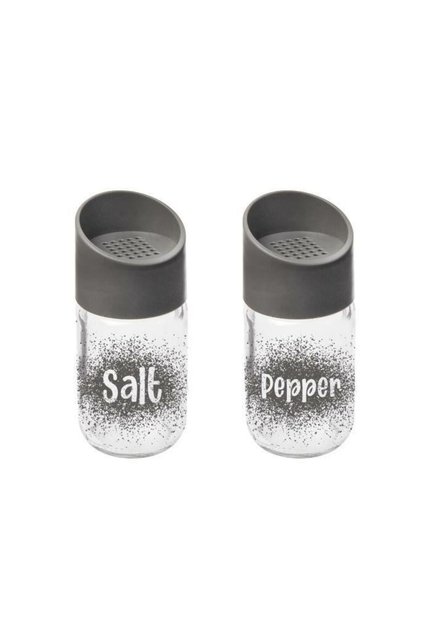 70 Cc Glass Salt and Pepper Shaker Set - Gray