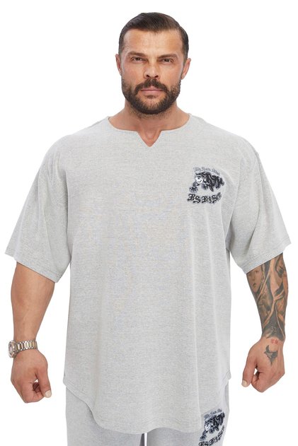 Oversize Embroidered Rag Top T-Shirt 3366 Big Sam