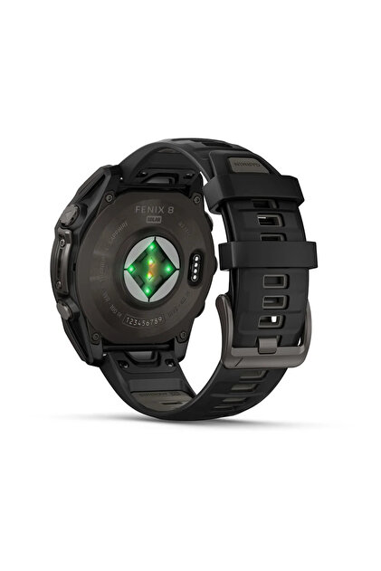 Garmin Fenix 8 - 47 mm Solar Sapphire Karbon Gri DLC Titanyum