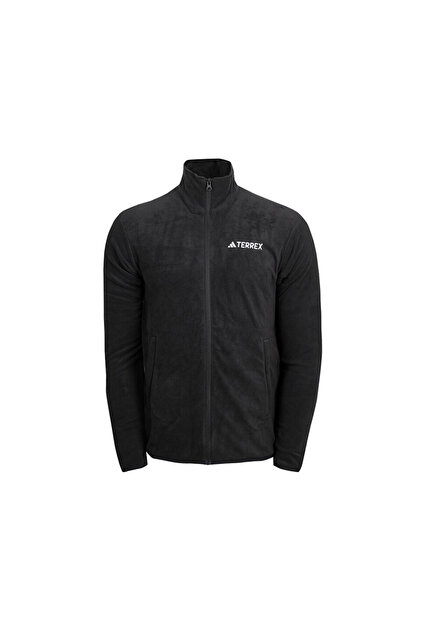 adidas Mt Ess Fz Fl Erkek Outdoor Polar Ceketi JX5068 Siyah