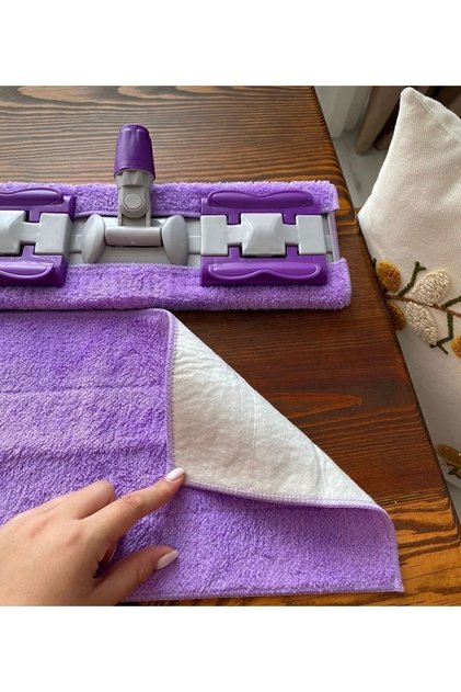 2 Adet Mandallı Mop Yedek Bezi(SADECE IKİ ADET YEDEK BEZ)