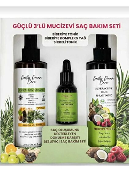 GRATİS Rosemary Miracle Biberiye Bakımı 3'lü Set (TONİK SERUM