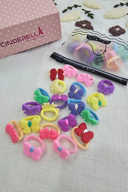 Cinderella 20'li Çantalı Yumuşak Acıtmaz Kız Bebek Havlu Lastik