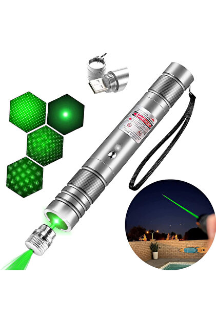 Fenerix PRO-303 USB Şarjlı Yeşil Lazer Pointer, Sunum Kalemi