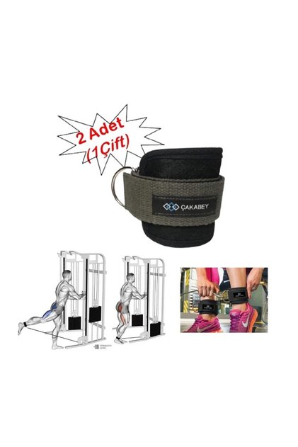 Ankle Straps Fitness Ayak Bileği Ağırlık Çalışma Kemeri Cable Kickback Bilek Aparatı Sağ/sol Takım
