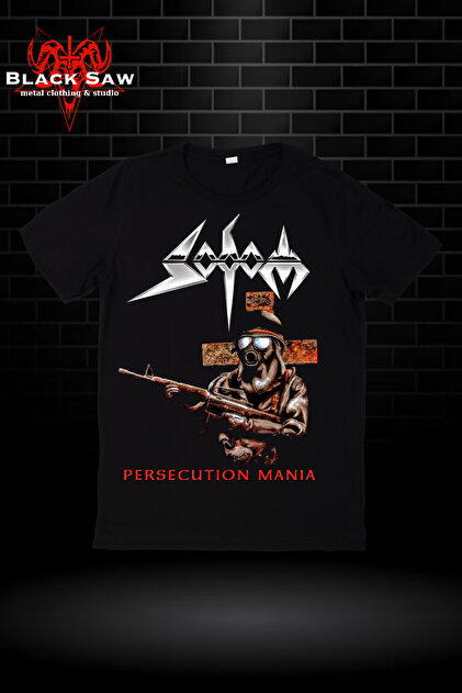 Sodom Men's Persecution Mania T-Shirt - Black, 100% Cotton, Band Merchandise Tee - View #6