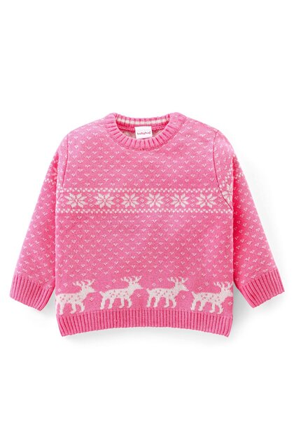 Babyhug Baby Sweater - Pink