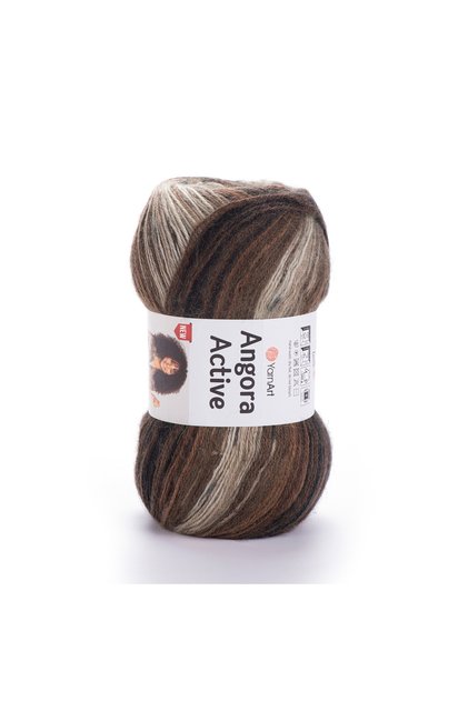Angora Active New - Ebruli Hand Knitting Strip Ebruli-849