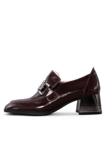 Dixie Women's Genuine Patent Leather Heeled Classic Shoes K744-3