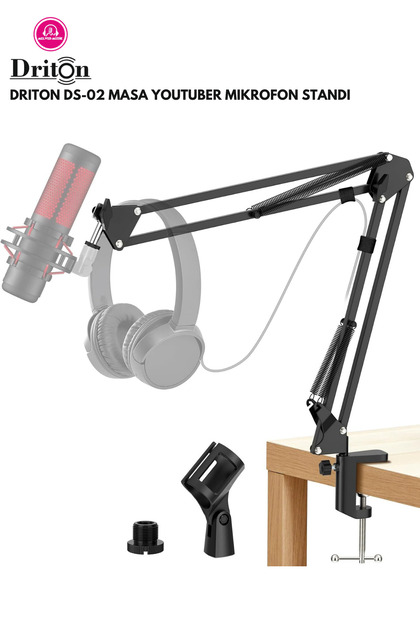 DS-02 PROFESYONEL KONDENSER MASA TİPİ MİKROFON STANDI