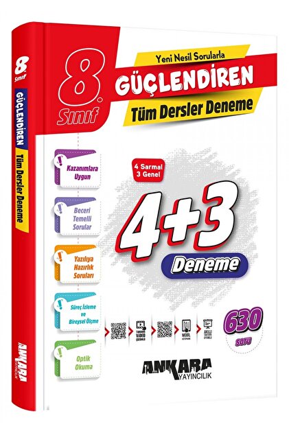 Ankara Yayıncılık 2024 - 2025 Yeni Müfredat 8.SINIF GÜÇLENDİREN