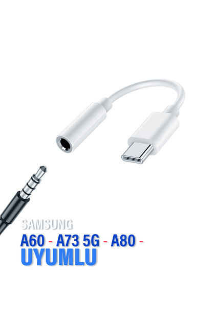 Samsung A73 5g A80 A60 Type C Jack Headphone Converter 3.5mm Converter Type-C