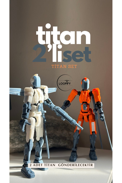 Loopify Titan 13 2'li Oynar Eklemli Robot Figür Seti - Fiyatı
