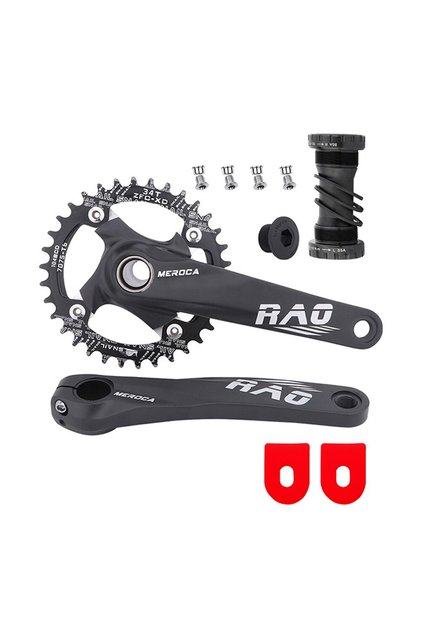 BB68-73mm 38T 170mm Mtb كرنك أسود كرنك دراجة جبلية 170 مم مع دعامة سفلية 104BCD 34T 36T 38T