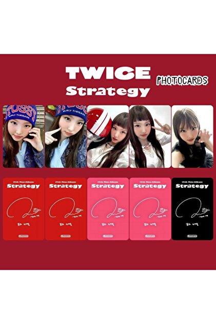 Kpop Dünyasi TWICE Mina '' Strategy '' Photocards Set - Fiyatı