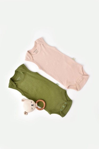 Baby 2-Piece Booties Pants Set, 50% Modal Fabric - 50% Organic Cotton, Baby and Newborn Series
