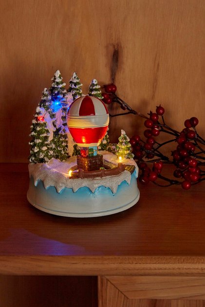 New Year Yılbaşı Led Işıklı Noel Köyü 13x13x15 Cm
