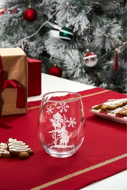 New Year New Year Snowflake Soft Drink Glass 590 ml